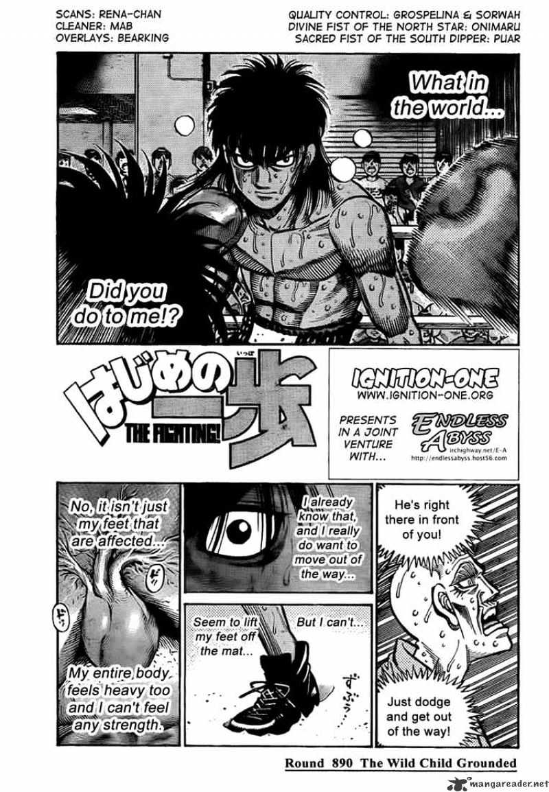 Hajime no Ippo: Fighting Spirit, Chapter 890 image 01